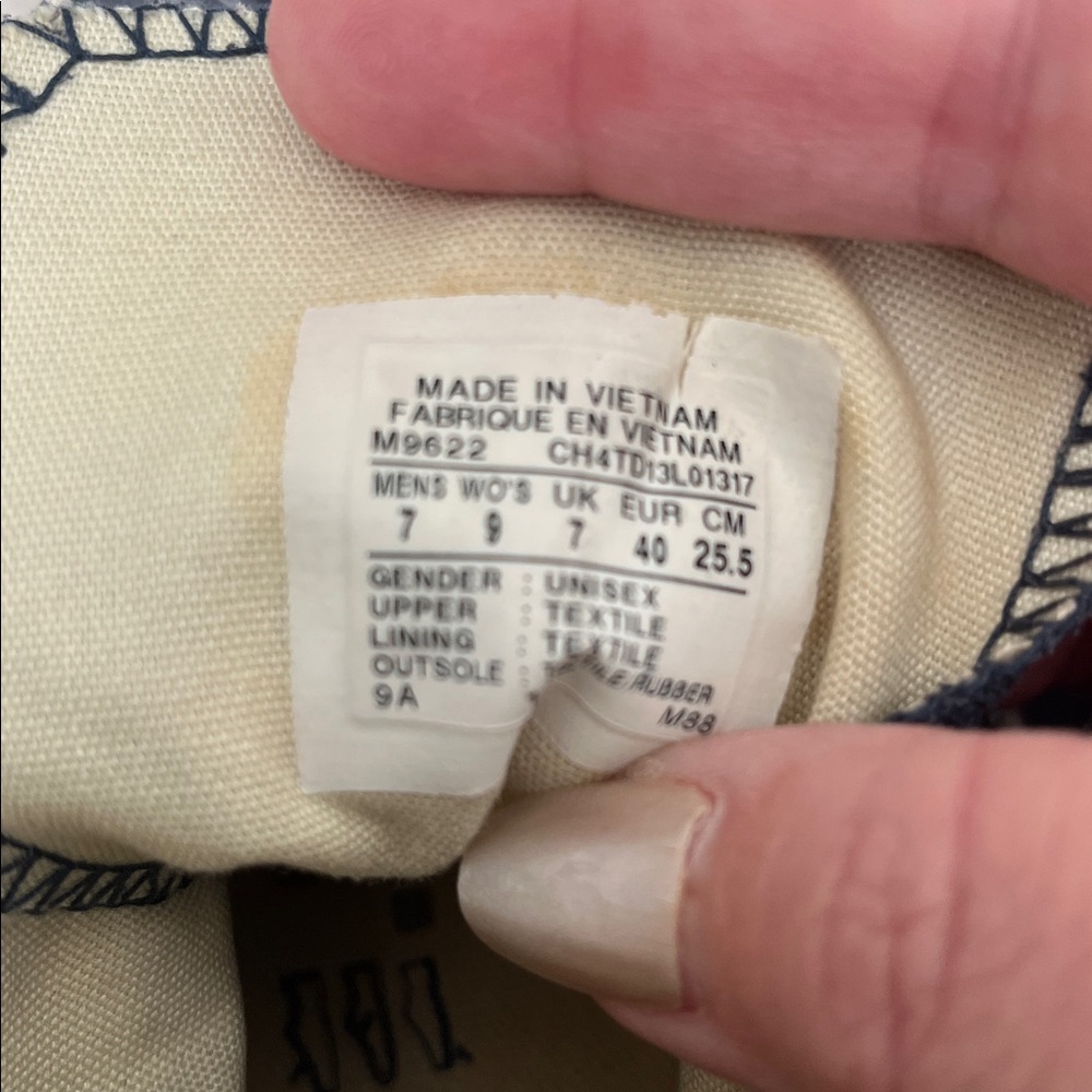 Converse Men's Navy High-Top Sneakers GUC 7/9 - Picture 2 of 8